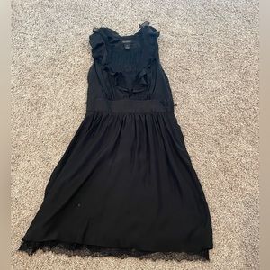 Ruffled black dress